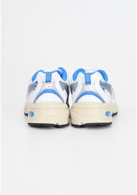 Sneakers uomo donna MODELLO 530 bianche, azzurre e grigie NEW BALANCE | MR530EAWHITE